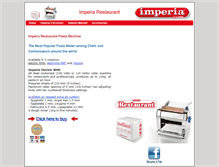 Tablet Screenshot of imperia-electric-pasta-machine.com